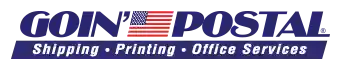 Goin' Postal - National Shipping Franchise Logo